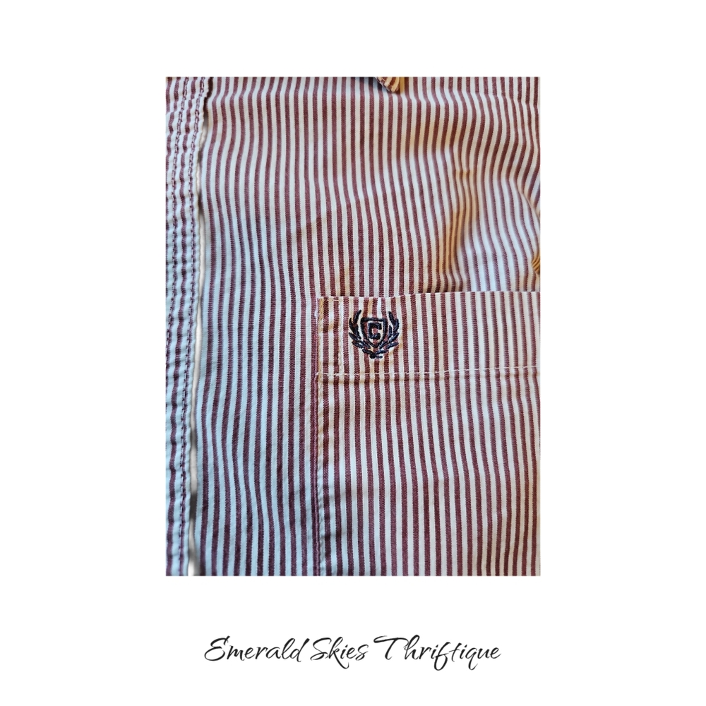 Lot Of 4 Chaps Mens Long Sleeve Button Down Shirts. Medium free shipping - Picture 3 of 9
